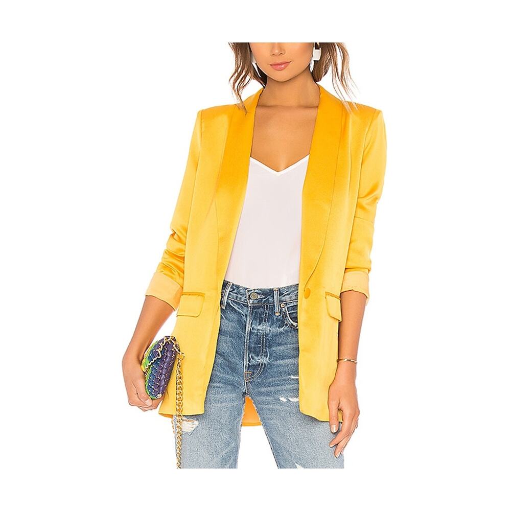 L'Academie Vibrant Yellow Blazer